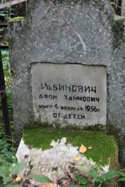 Рабинович Арон Хаимович, Москва, Востряковское кладбище
