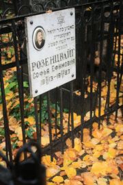Розенцвайг Софья Ефимовна, Москва, Востряковское кладбище