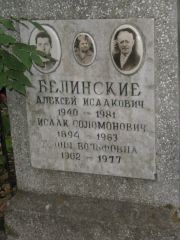 Белинская Броня Вольфовна, Москва, Востряковское кладбище