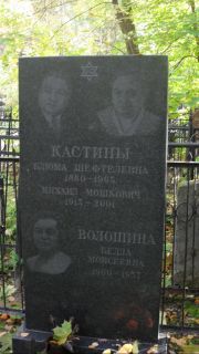 Кастина Блюма Шефтелевна, Москва, Востряковское кладбище