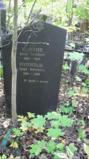 Камхин Борис Петрович, Москва, Востряковское кладбище