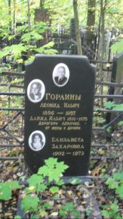 Горлина Елизавета Захаровна, Москва, Востряковское кладбище