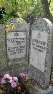 Храпунский Семен Львович, Москва, Востряковское кладбище