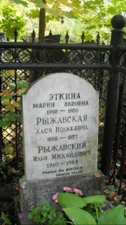 Рыжавский Илья Михайловна, Москва, Востряковское кладбище