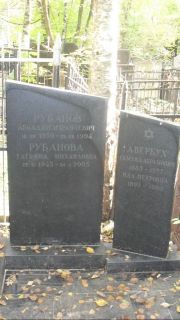 Рубанов Аркадий Израилевич, Москва, Востряковское кладбище