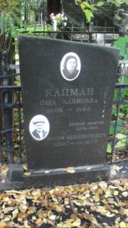 Кацман Сара Залмановна, Москва, Востряковское кладбище