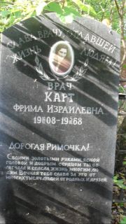 Карт Фрима Израилевна, Москва, Востряковское кладбище
