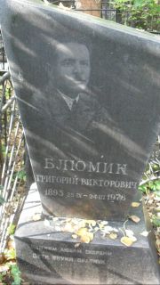 Блюмин Григорий Викторович, Москва, Востряковское кладбище