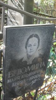 Блюмина Майя Ильинична, Москва, Востряковское кладбище