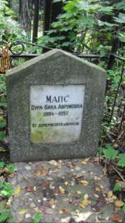 Мапс Сура-Бина Арумовна, Москва, Востряковское кладбище