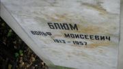 Блюм Вольф Моисеевич, Москва, Востряковское кладбище