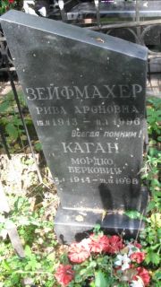 Каган Мордко Беркович, Москва, Востряковское кладбище