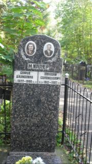 Миллер Софья Давидовна, Москва, Востряковское кладбище