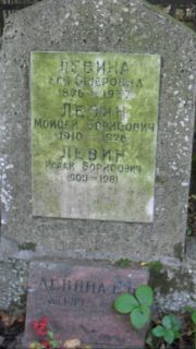 Левин Моисей Борисович, Москва, Востряковское кладбище