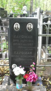 Кауфман Дина Марковна, Москва, Востряковское кладбище
