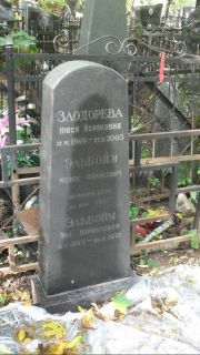 Эльбойм Исаак Фаликович, Москва, Востряковское кладбище