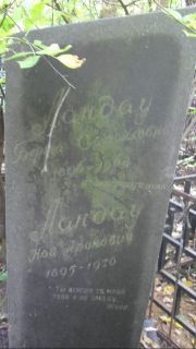 Ландау Берта Самойловна, Москва, Востряковское кладбище