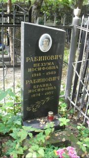 Рабинович Нехума Иосифовна, Москва, Востряковское кладбище