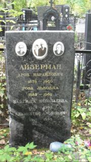 Айзерман Арон Израилович, Москва, Востряковское кладбище