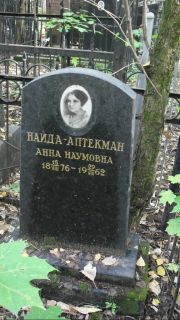 Найда-Аптекман Анна Наумовна, Москва, Востряковское кладбище