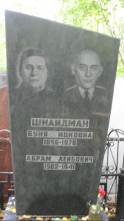 Шнайдман Буня Ицковна, Москва, Востряковское кладбище