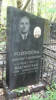 Брагинская Анна Вениаминовна, Москва, Востряковское кладбище