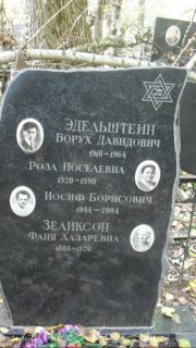 Эдельштейн Борух Давидович, Москва, Востряковское кладбище