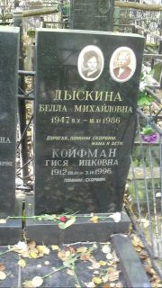 Кофман Гися Ицковна, Москва, Востряковское кладбище
