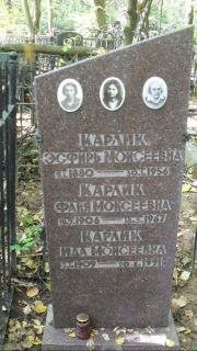 Карлик Эсфирь Моисеевна, Москва, Востряковское кладбище