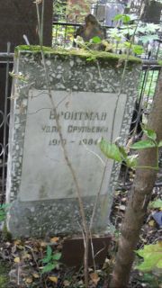 Бройтман Удли Срулевна, Москва, Востряковское кладбище