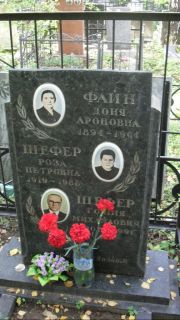 Шефер Роза Петровна, Москва, Востряковское кладбище