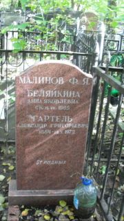 Малинов Ф. Я., Москва, Востряковское кладбище