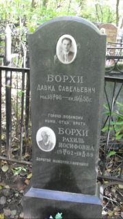 Борхи Давид Савельевич, Москва, Востряковское кладбище