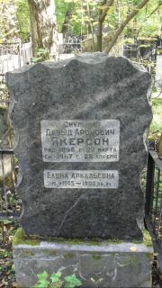 Якерсон Давыд Аронович, Москва, Востряковское кладбище