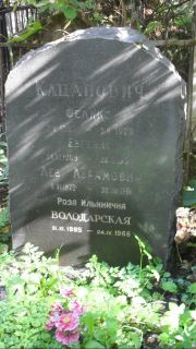 Володарская Роза Ильинична, Москва, Востряковское кладбище