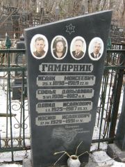 Гамарник Исаак Моисеевич, Москва, Востряковское кладбище