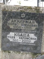 Кваша Фаня Абрамовна, Москва, Востряковское кладбище