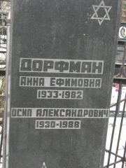 Дорфман Анна Ефимовна, Москва, Востряковское кладбище