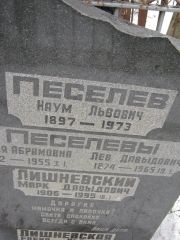Песелев Наум Львович, Москва, Востряковское кладбище