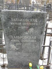 Ханьковский Матвей Петрович, Москва, Востряковское кладбище