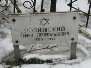 Розинский Семен Леопольдович, Москва, Востряковское кладбище