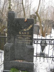 Карт Захар Абрамович, Москва, Востряковское кладбище