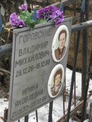 Горовский Владимир Михайлович, Москва, Востряковское кладбище