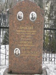 Аронский Эммануил Давыдович, Москва, Востряковское кладбище