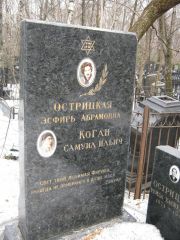 Острицкая Эсфирь Абрамовна, Москва, Востряковское кладбище