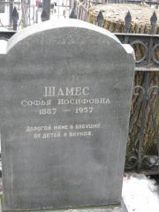 Шамес Софья Иосифовна, Москва, Востряковское кладбище