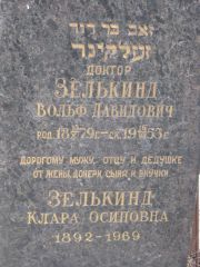 Зелькинд Вольф Давидович, Москва, Востряковское кладбище