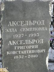 Аксельдорф Элла Семеновна, Москва, Востряковское кладбище