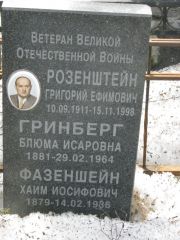 Гринберг Блюма Исаровна, Москва, Востряковское кладбище