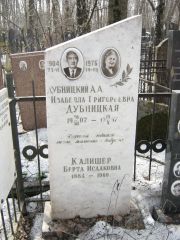 Калишер Берта Исааковна, Москва, Востряковское кладбище